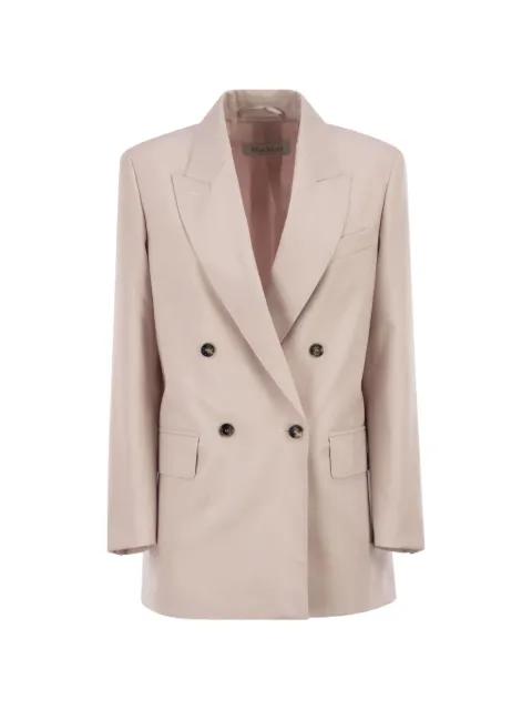 double-breasted peak-lapel blazer by MAX MARA
