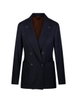double-breasted peak-lapel jacket by MAX MARA