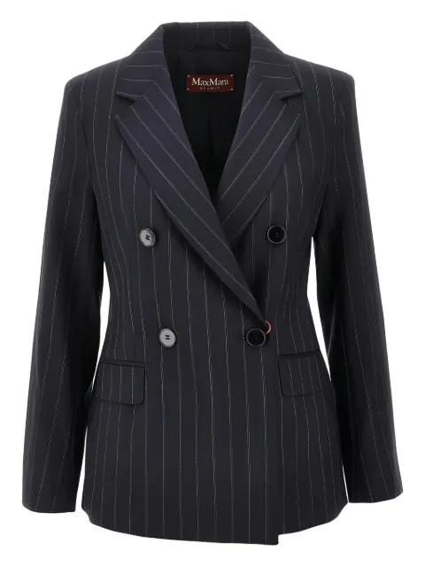 double-breasted pinstripe blazer by MAX MARA