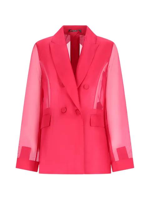 double-breasted sheer jacket by MAX MARA