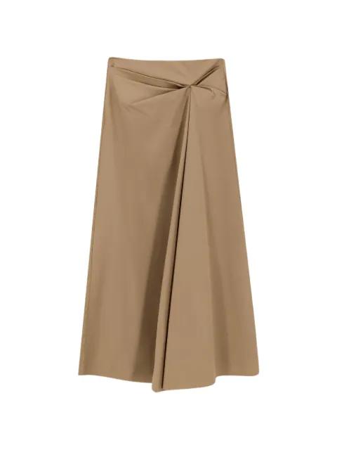draped flared asymmetric skirt by MAX MARA