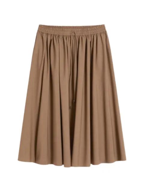 drawstring elasticated skirt by MAX MARA
