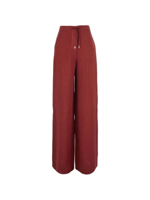 drawstring linen palazzo pants by MAX MARA