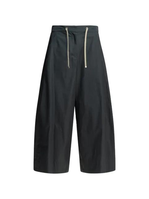 drawstring-waist cotton trousers by MAX MARA