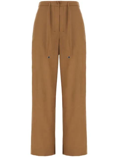 drawstring-waist trousers by MAX MARA