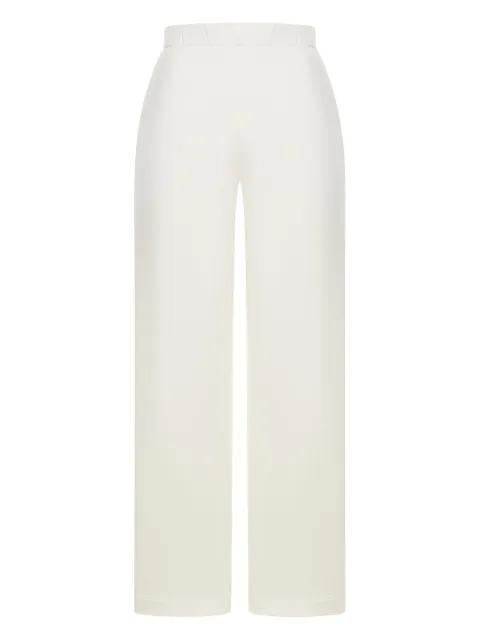 elastic-waistband silk-cotton trousers by MAX MARA