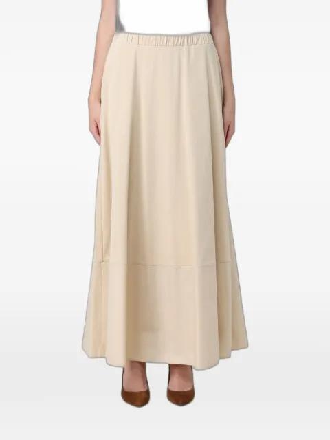 elasticated-waist A-line skirt by MAX MARA