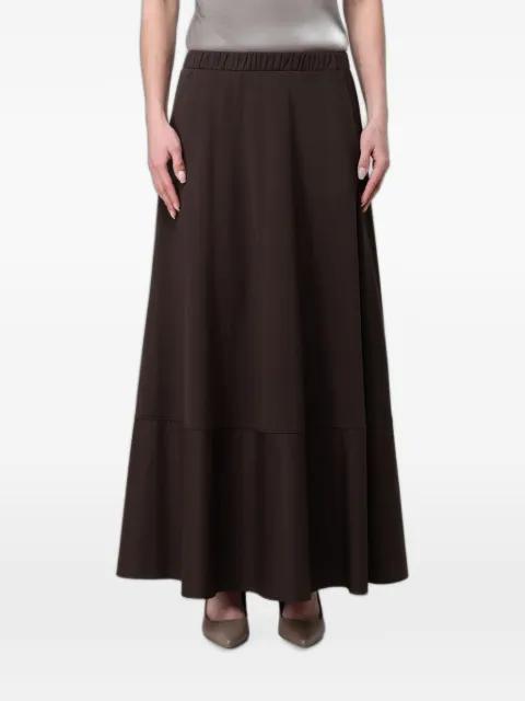 elasticated-waist panelled skirt by MAX MARA