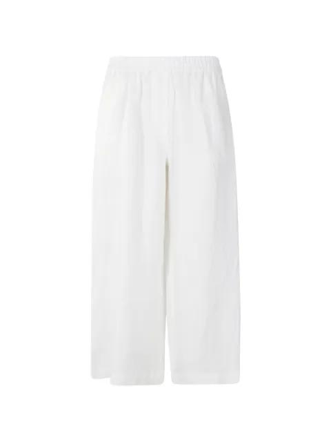 elasticated-waistband wide-leg trousers by MAX MARA