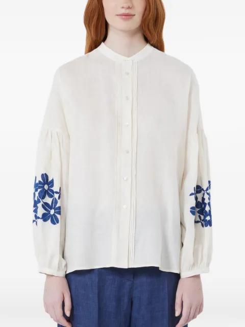 embellished-sleeve blouse by MAX MARA