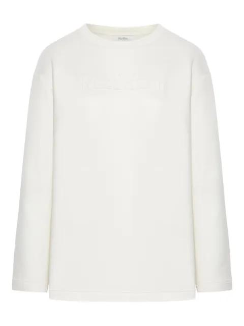 embossed-logo sweatshirt by MAX MARA