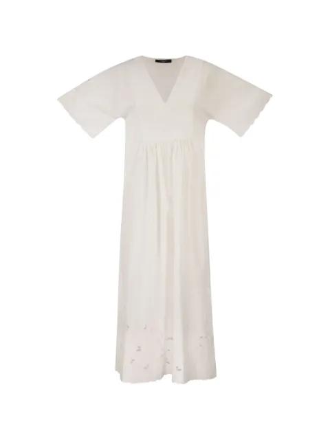embroidered V-neck dress by MAX MARA