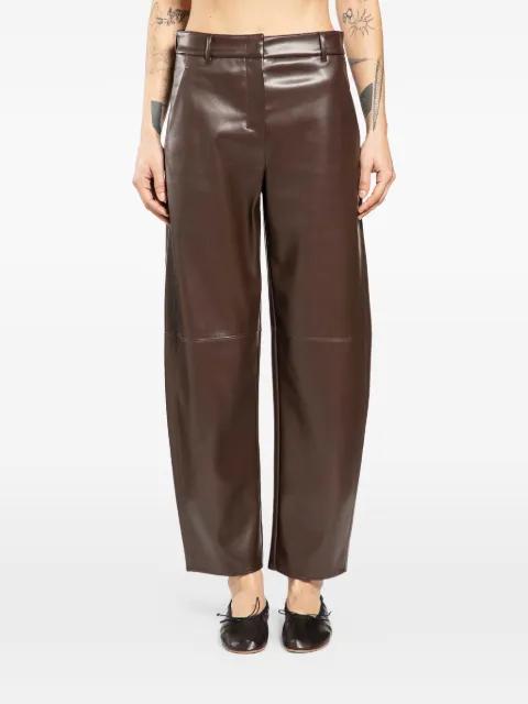 faux-leather trousers by MAX MARA