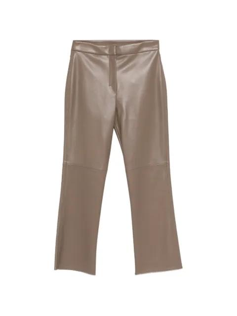 faux leather trousers by MAX MARA