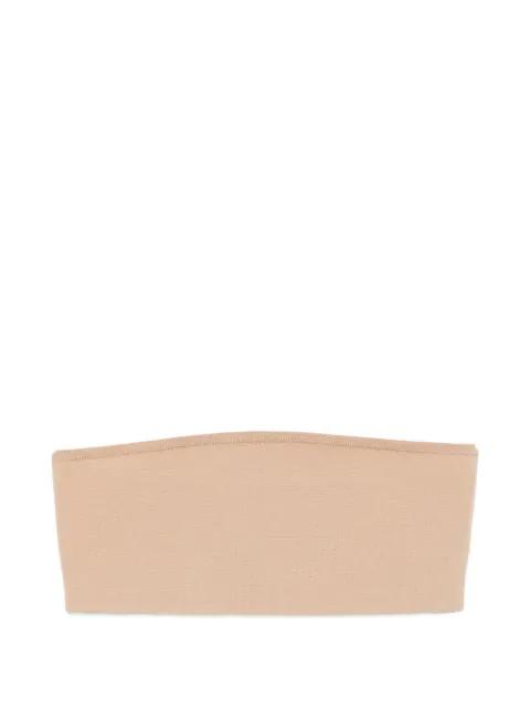 fine-ribbed bandeau top by MAX MARA