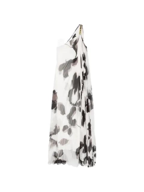 floral-print pleated maxi dress by MAX MARA