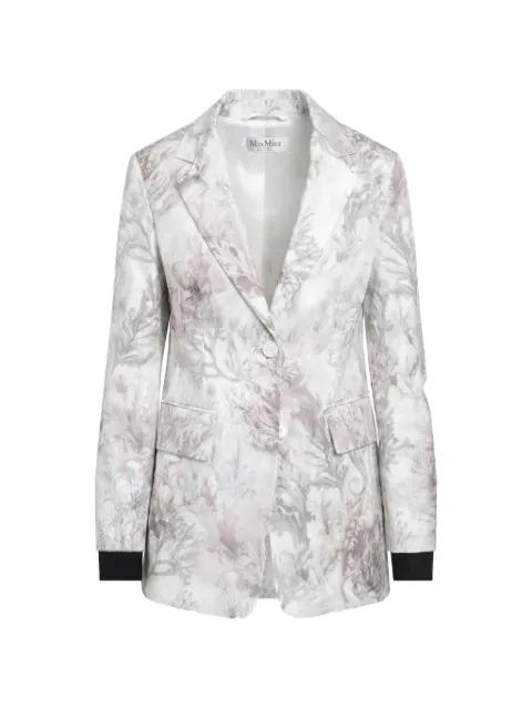 floral-print single-breasted blazer by MAX MARA