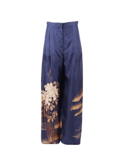 floral-print trousers by MAX MARA