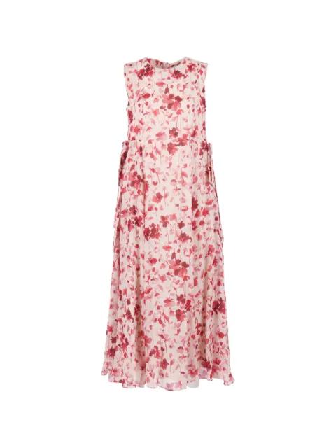 floral tie dress by MAX MARA