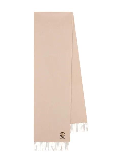 fringed embroidered-detail scarf by MAX MARA
