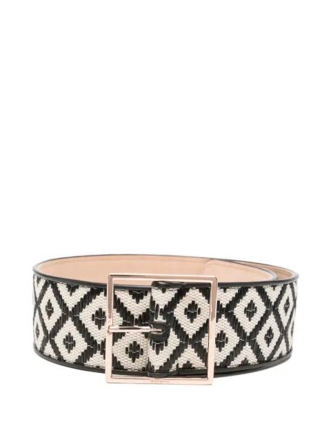 geometric-buckle belt by MAX MARA