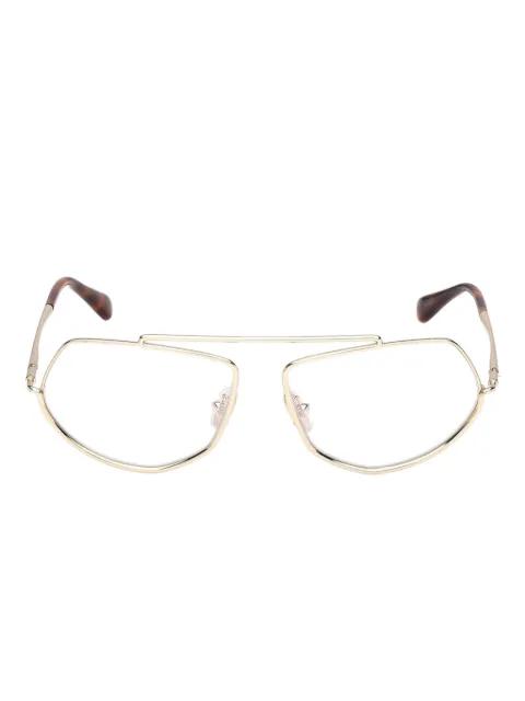 geometric-frame glasses by MAX MARA