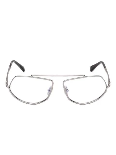 geometric-frame glasses by MAX MARA
