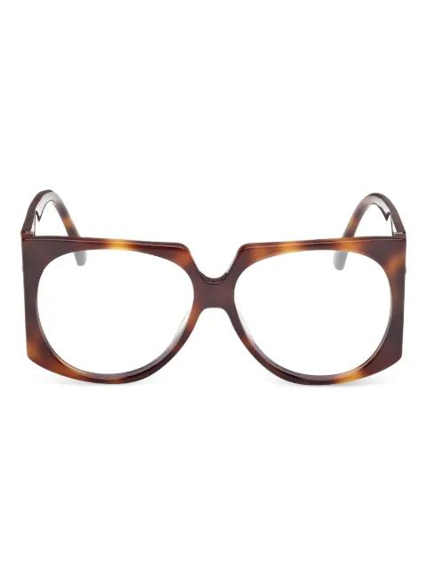 geometric-framed glasses by MAX MARA