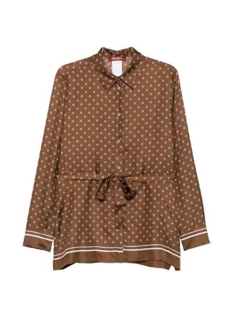 geometric-print blouse by MAX MARA