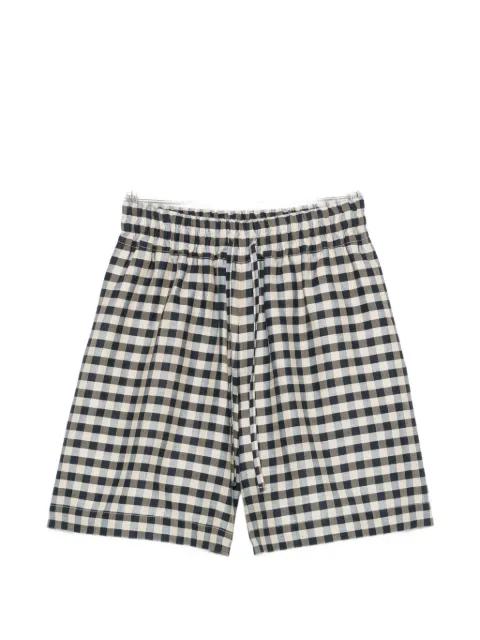 gingham-check drawstring shorts by MAX MARA