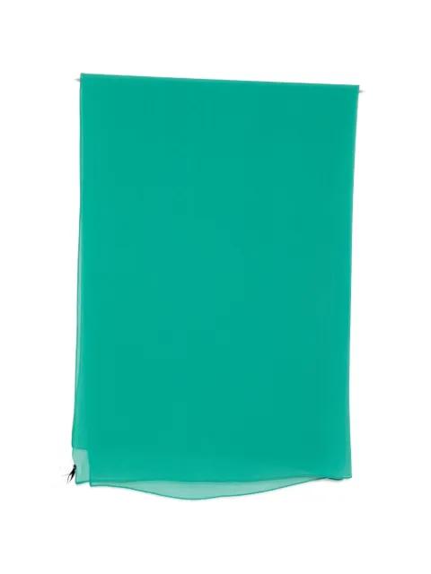 green silk scarf by MAX MARA