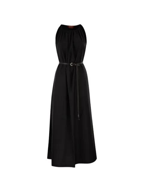 halterneck belted maxi dress by MAX MARA