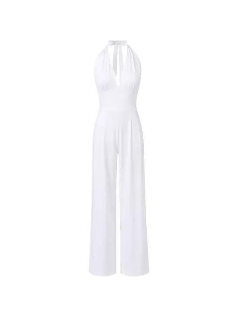 halterneck sleeveless jumpsuit by MAX MARA