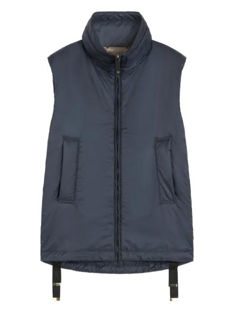 high-neck zip-front gilet by MAX MARA