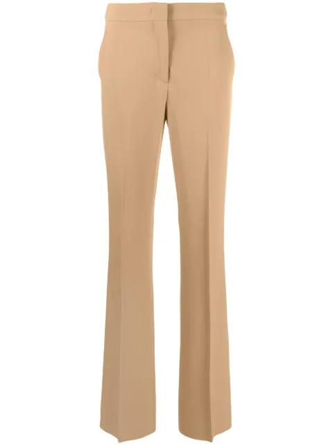 high-waisted pressed-crease trousers by MAX MARA