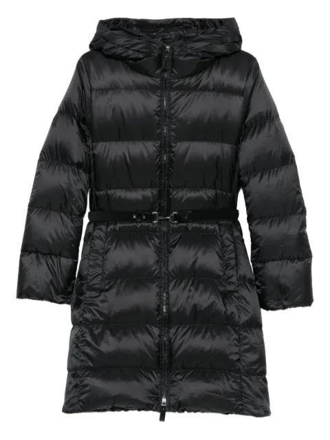 hoodied belted coat by MAX MARA