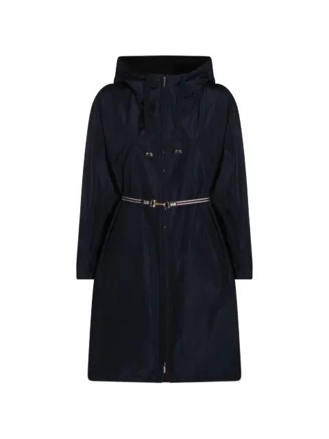 hoodied belted jacket by MAX MARA