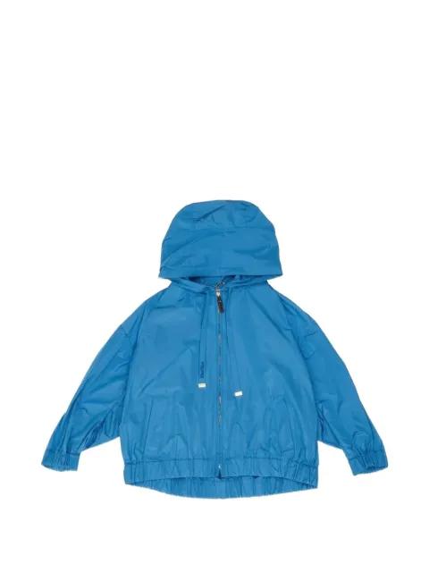 hoodied box-pleat jacket by MAX MARA