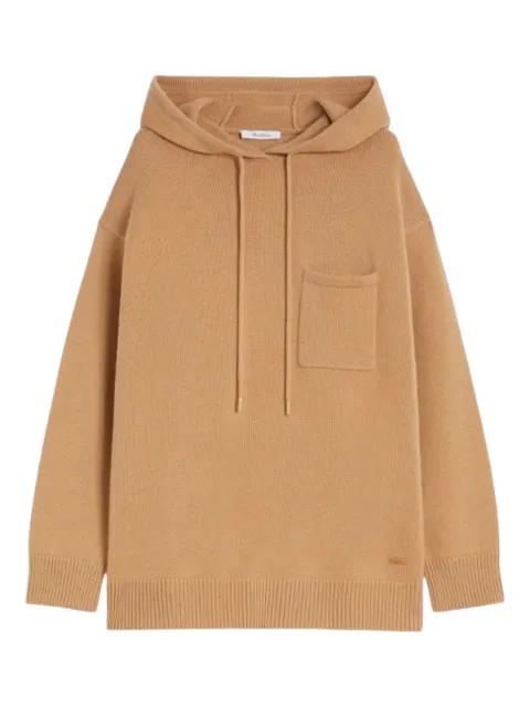 hoodied pocket sweater by MAX MARA