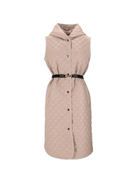 hoodied quilted gilet by MAX MARA