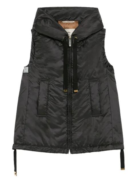 hoodied quilted gilet by MAX MARA