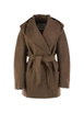 hoodied wrap coat by MAX MARA hoodied wrap coat by MAX MARA
