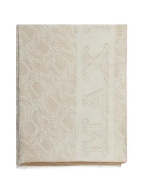 jacquard logo scarf by MAX MARA
