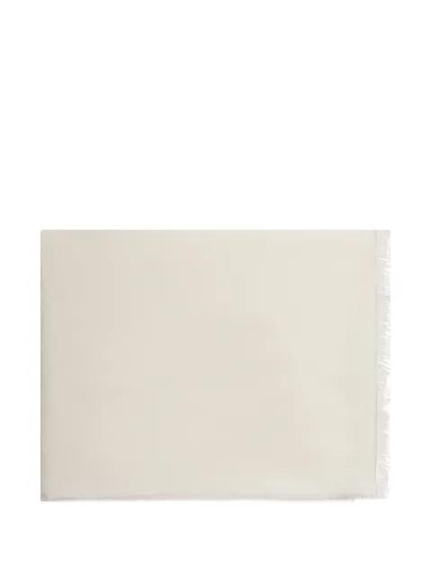 jacquard logo wool scarf by MAX MARA