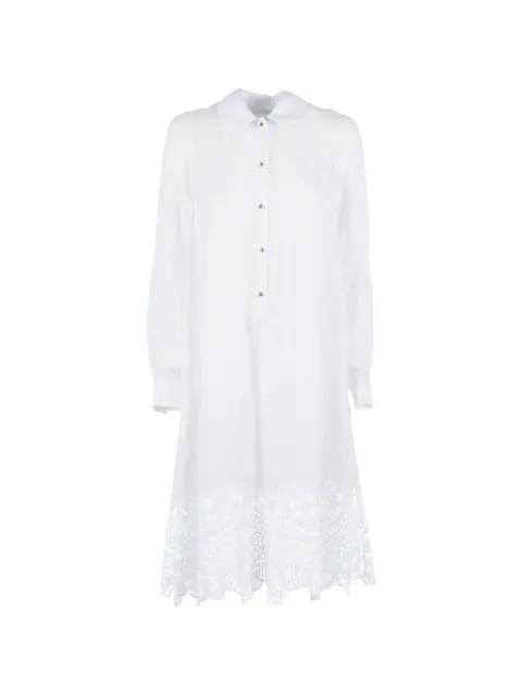 lace-trim shirt dress by MAX MARA
