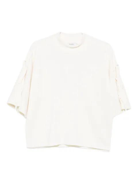 lace-up drop-shoulder top by MAX MARA