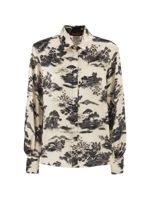 landscape jewelled shirt by MAX MARA