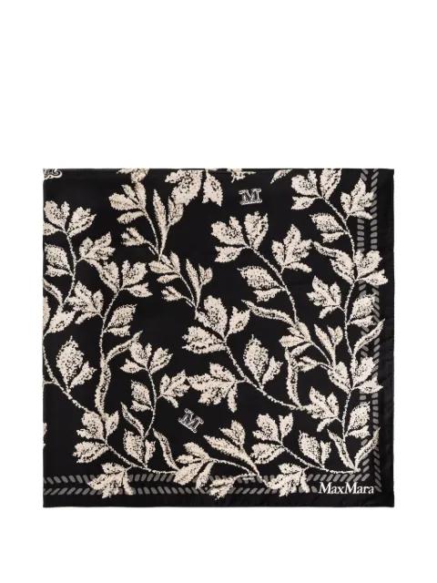 leaf-print scarf by MAX MARA