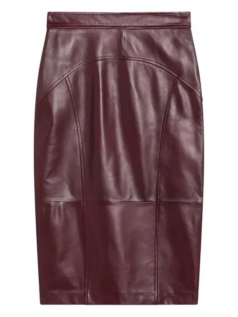 leather pencil skirt by MAX MARA
