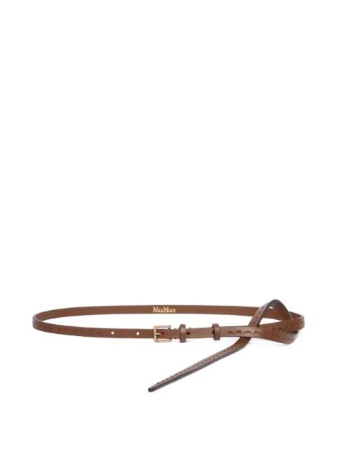 leather skinny belt by MAX MARA